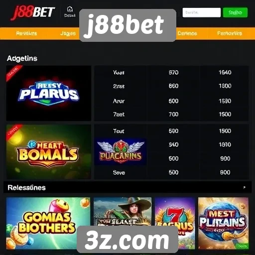 Comparativo de jogos disponíveis na j88bet