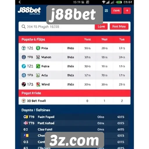 Apostas esportivas no j88bet e suas características